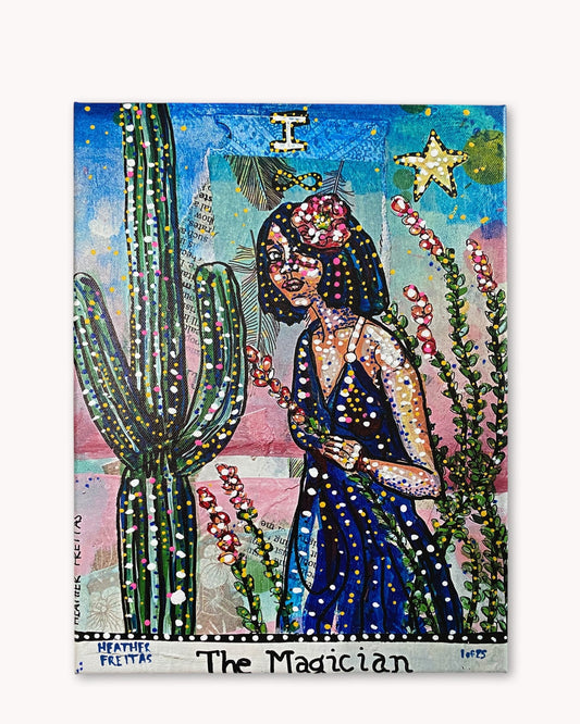 The Magician Hand Embellished Canvas Print ( 1 Left )