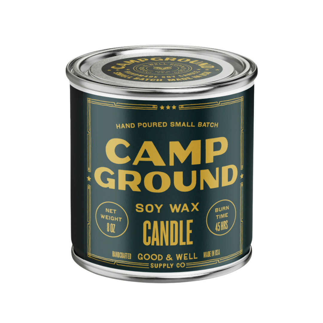 Camp Ground Happy Place Candle Good & Well Supply Co.