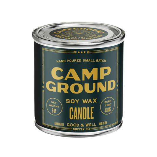 Camp Ground Happy Place Candle Good & Well Supply Co.