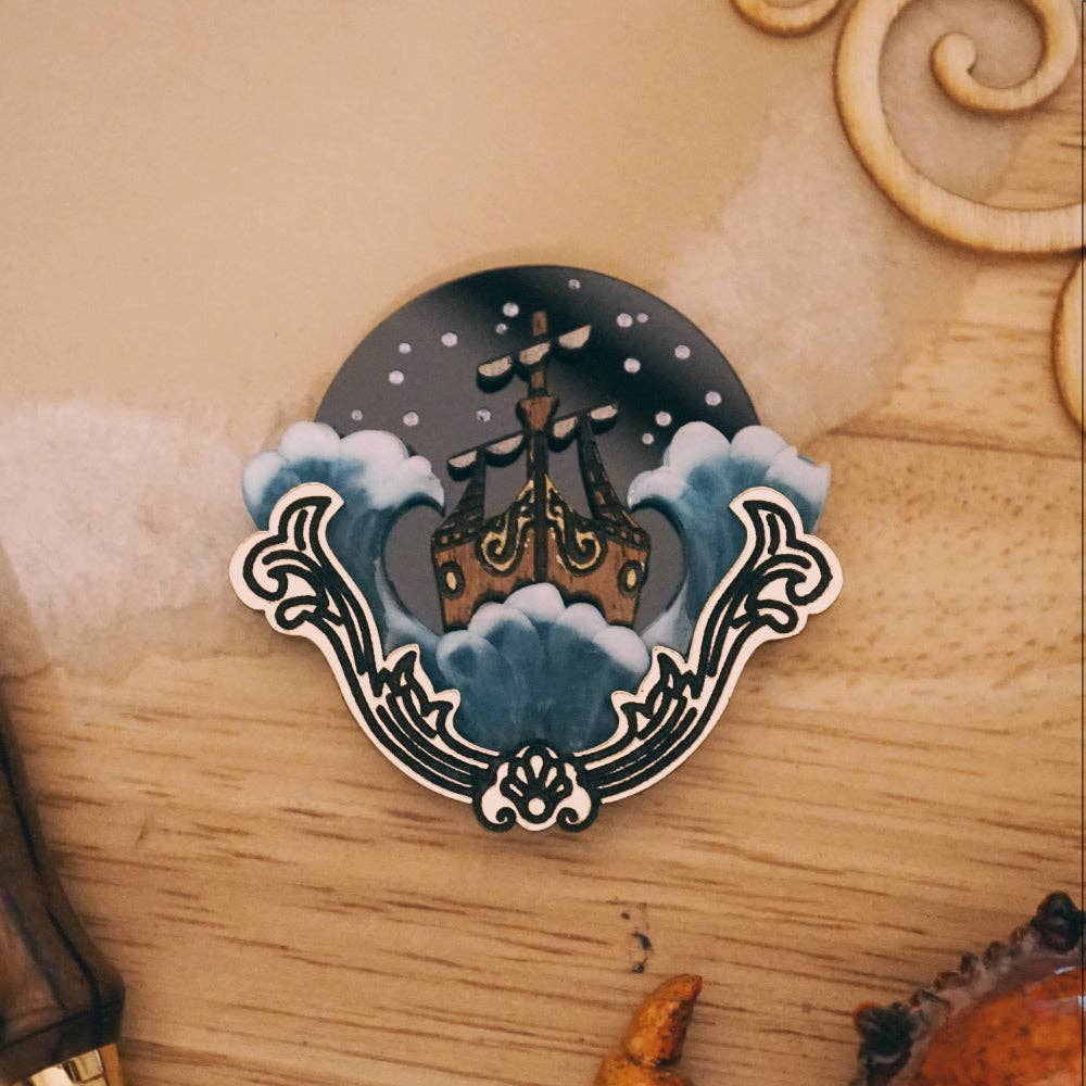 The Last Voyage Brooch by Lost Kiwi Quirks!
