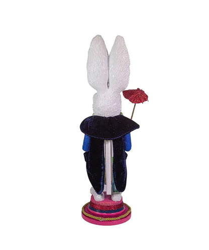 18"HOLLYWOOD WHITE RABBIT NUTCRACKER