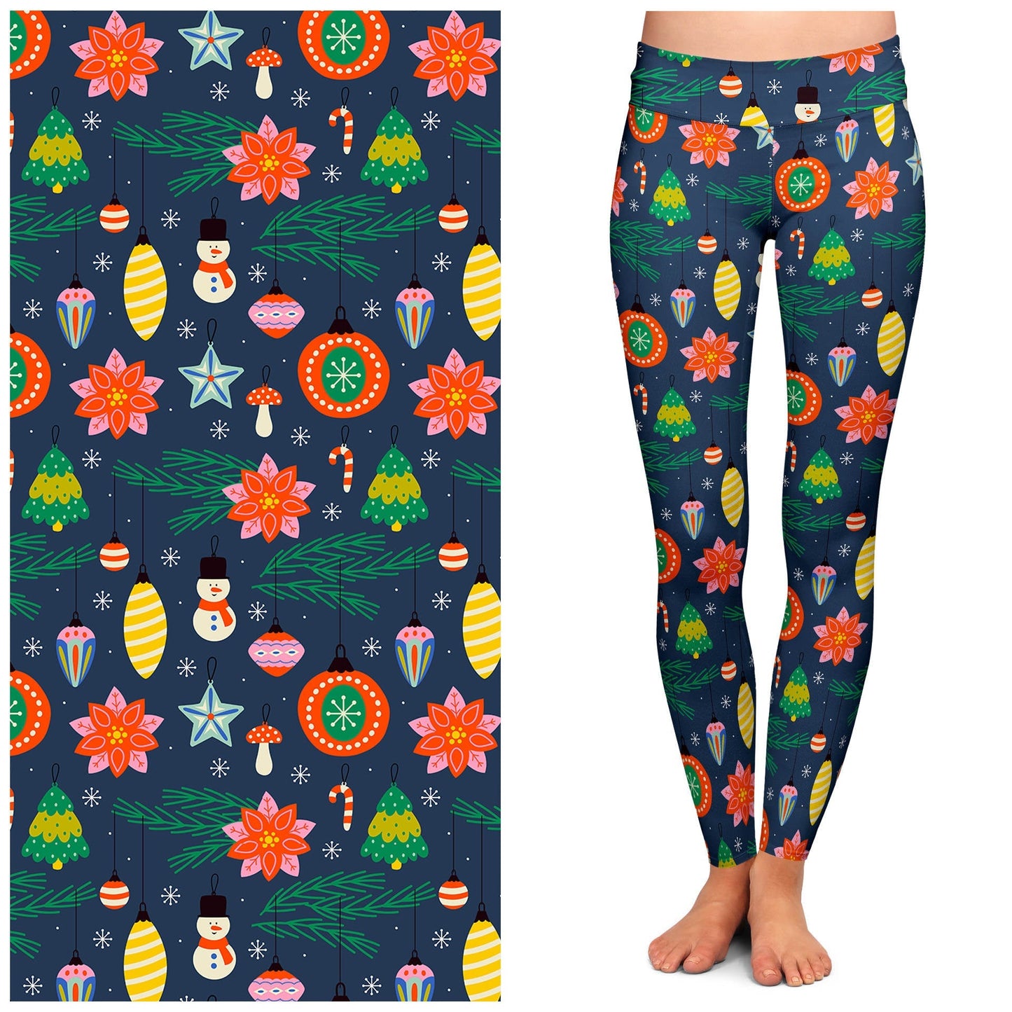Christmas Cheer Buttery Soft Leggings by Lipstick & Chrome TC2 Quirks!