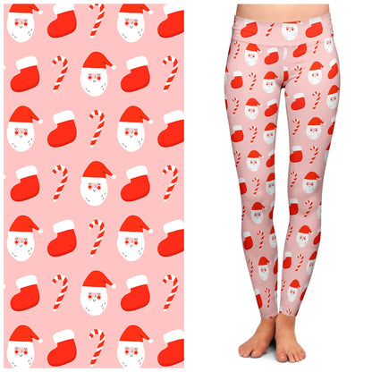 "Jolly Santa" Buttery Soft Leggings by Lipstick & Chrome Quirks!