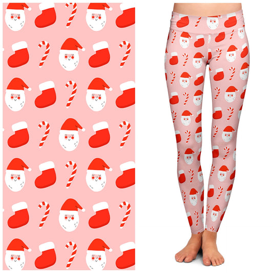 "Jolly Santa" Buttery Soft Leggings by Lipstick & Chrome Quirks!
