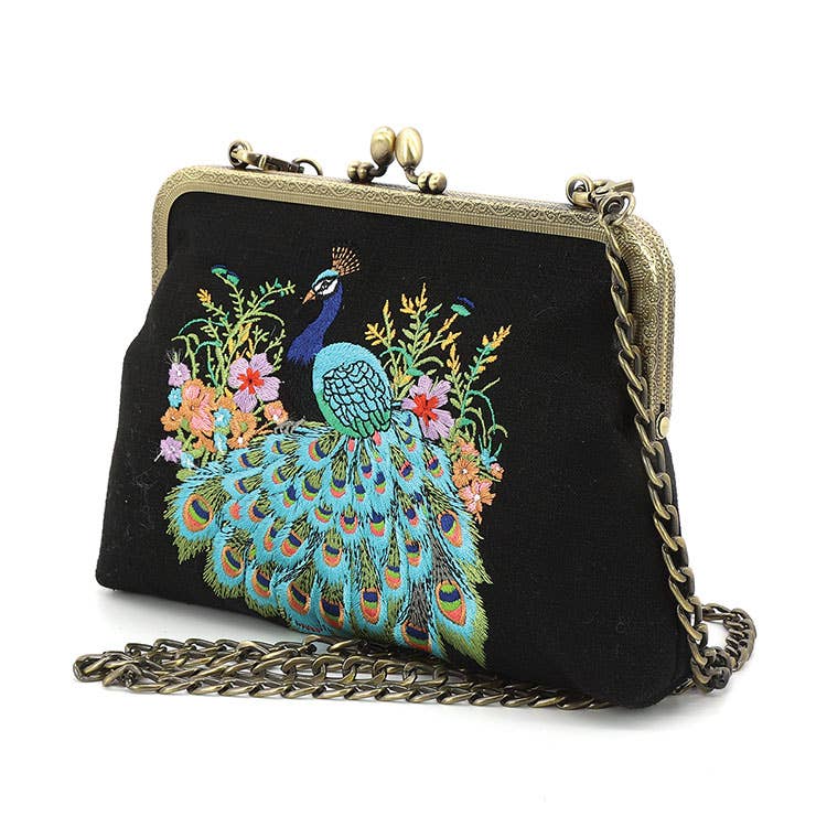Peacock Embroidered Kisslock Bag Quirks!