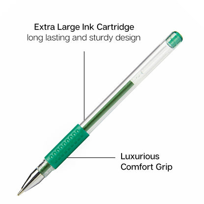 Gel Pens 24 Green Tone Colors