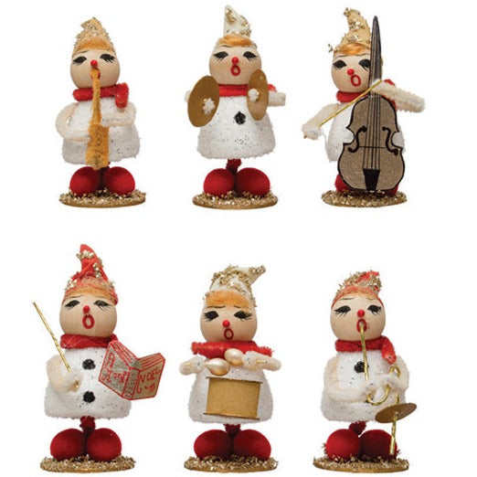 Vintage Reproduction Marching Band -4"H Foam, Wood Bead & Paper Quirks!