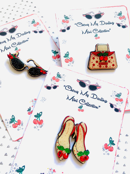 Retro 50s Sunglasses Pin by Rosie Rose Parker Quirks!