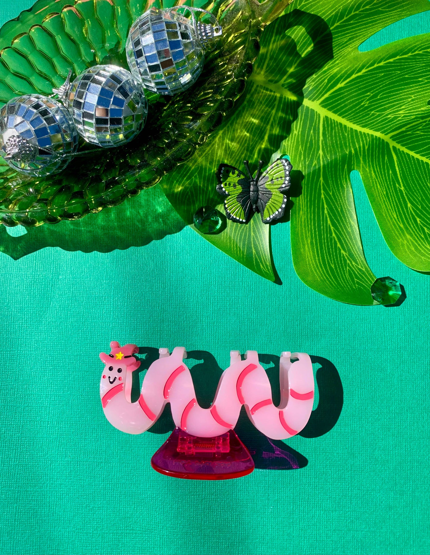 Cowboy Worm Acetate Hair Claw Quirks!