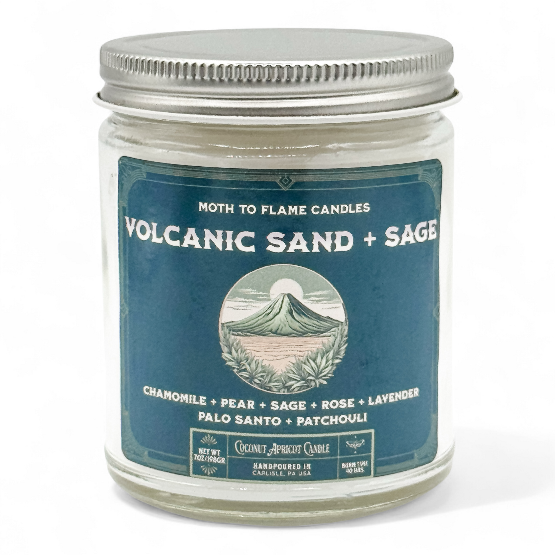 Volcanic Sand + Sage - 7 oz candle Moth to Flame Candles