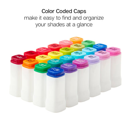 Double-Ended Alcohol Markers - 24 Bright Colors