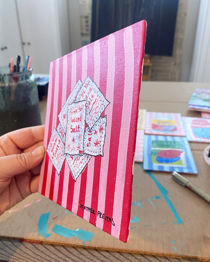 Salt Packets ( Original Painting ) Heather Freitas
