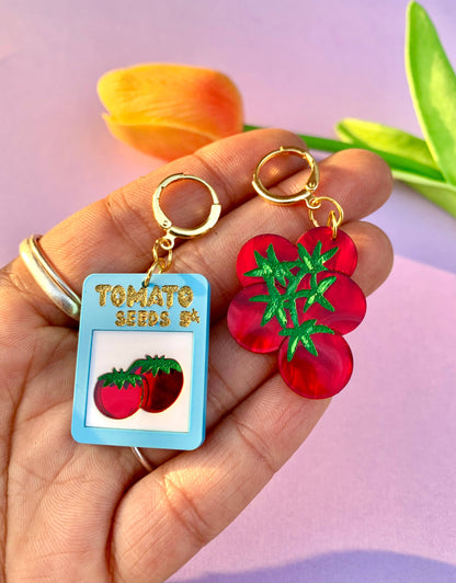 Tomato Seeds Acrylic Statement Earrings Quirks!