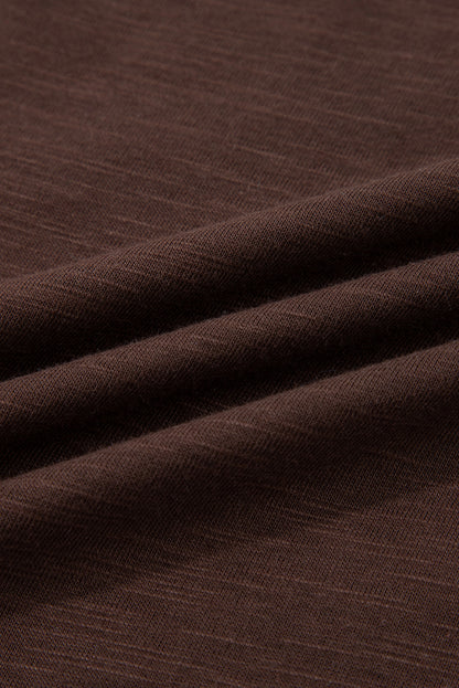 Light French Beige Sheer Lace Patchwork Casual Long Sleeve Tee