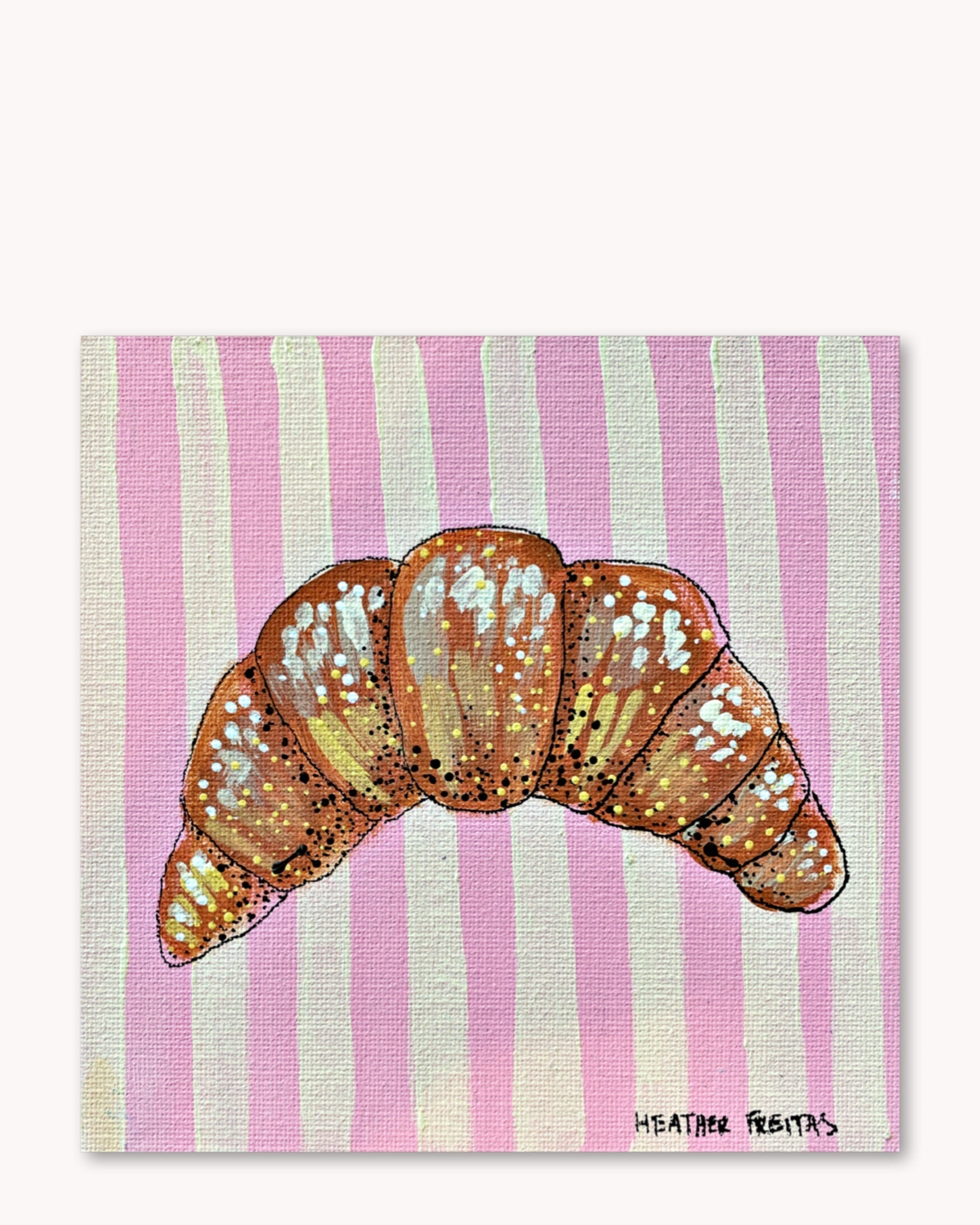 Croissant ( Original Painting ) Heather Freitas