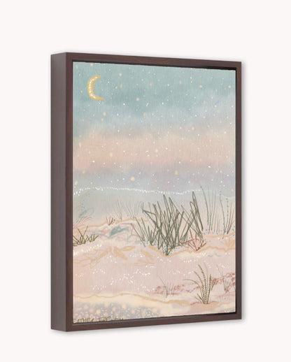Salt Framed Canvas Print