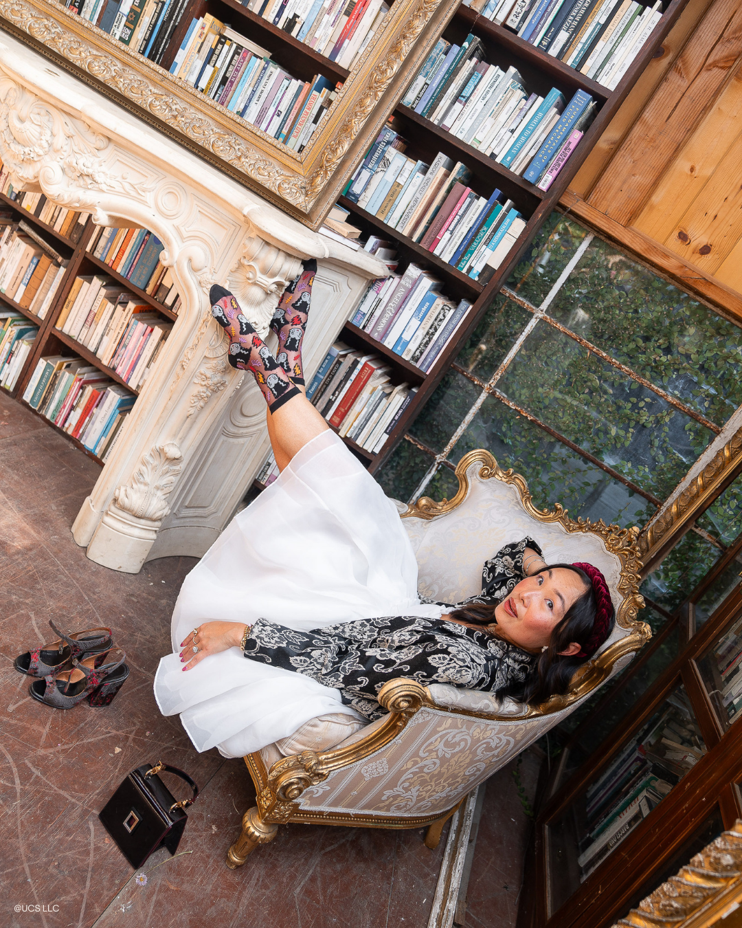 Bride of Frankenstein Shimmer Sheer Crew Sock Quirks!