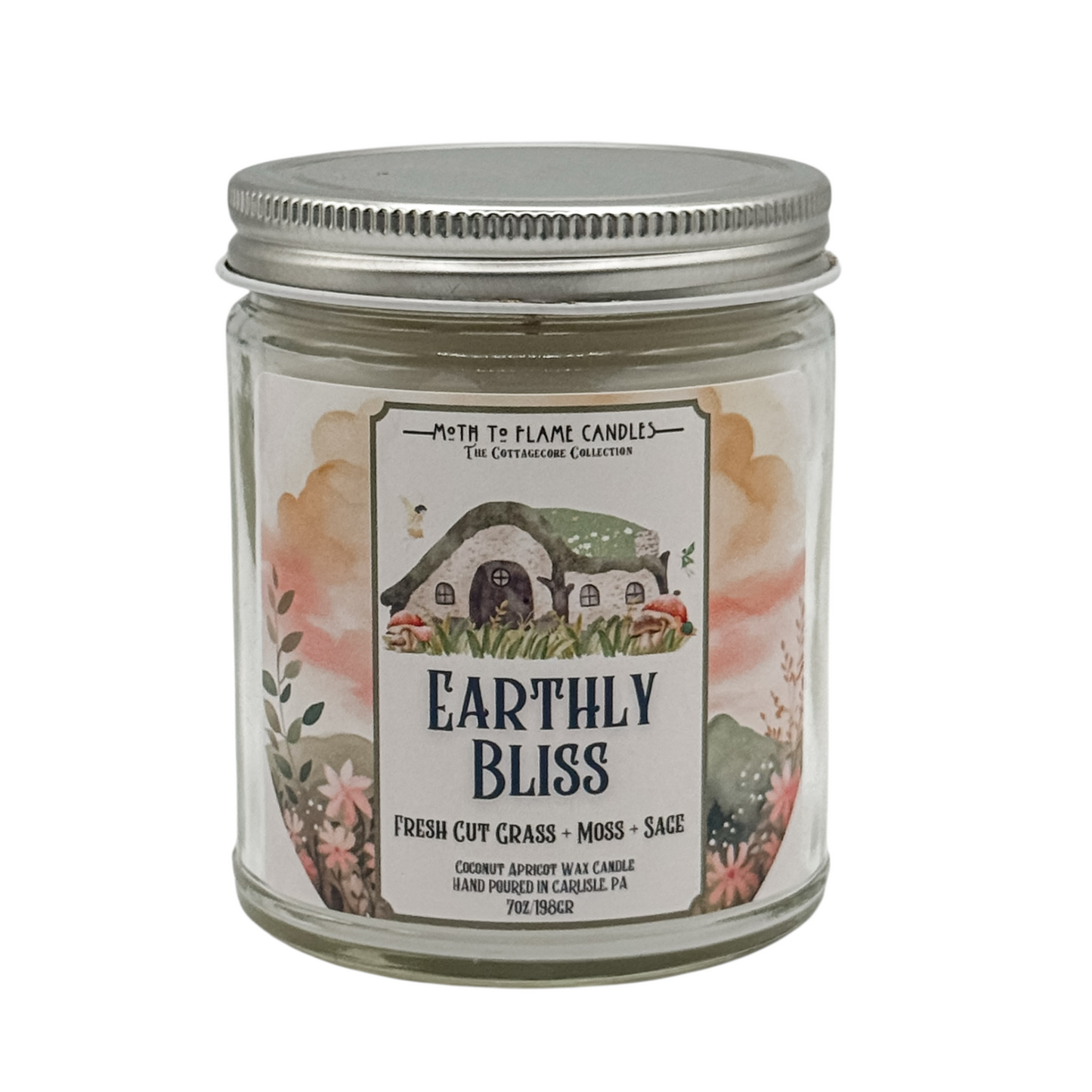 Earthly Bliss – 7 oz Candle Moth to Flame Candles