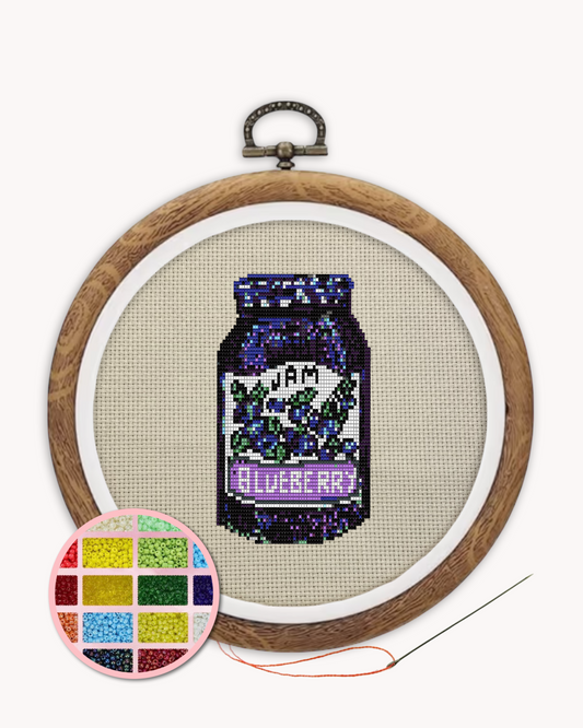 Blueberry Jam Beaded Art Kit ( L 5 inch )