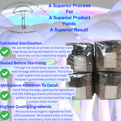 Mushroom Grow Kit - 4 Pack - All In One