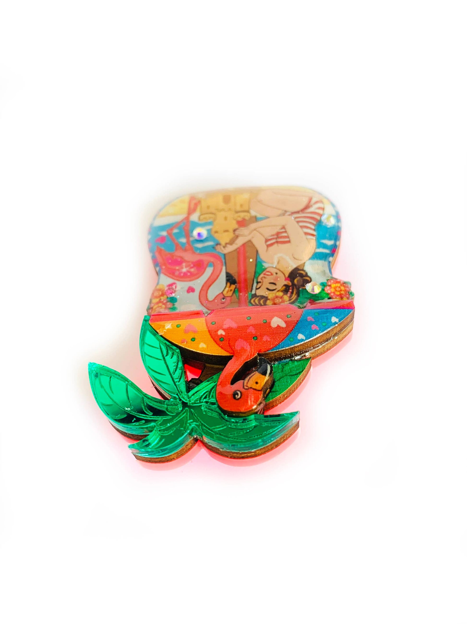 Frankie at the Beach Brooch by Rosie Rose Parker Quirks!