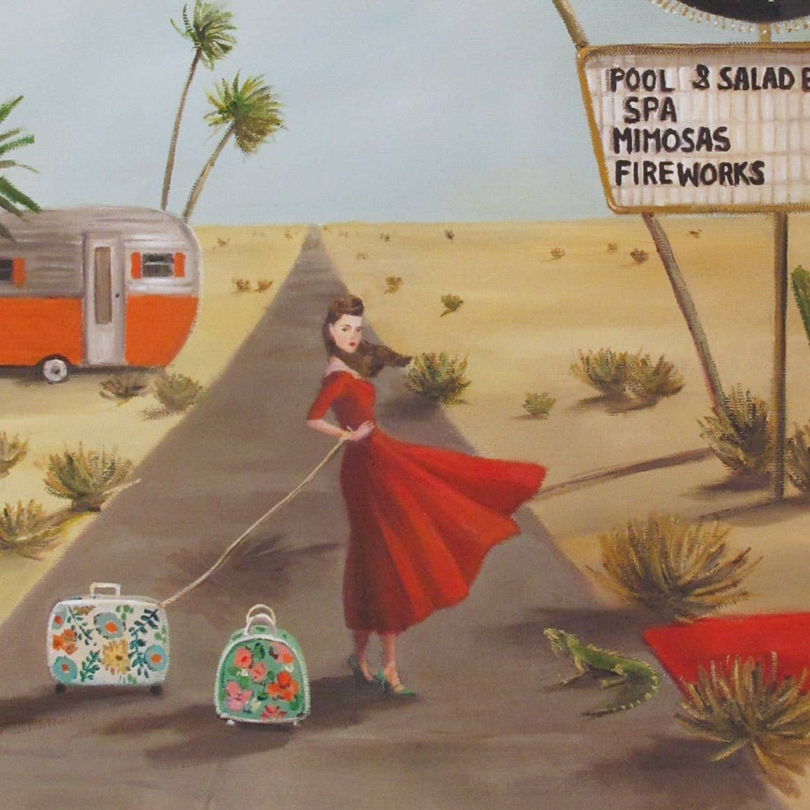 Desert Queen Motel Art Print 8.5"x11" Quirks!