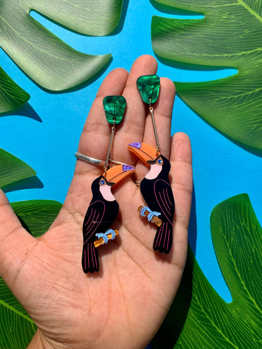 Toucans Acrylic Earrings Quirks!