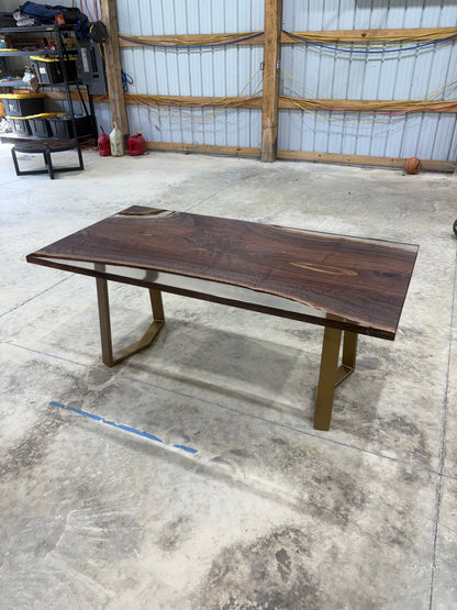 72x38 Walnut Slab Clear Cast