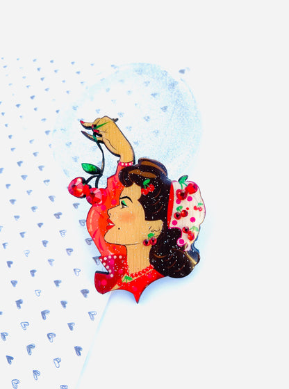 Cherry My Darling Mini Brooch by Rosie Rose Parker Quirks!