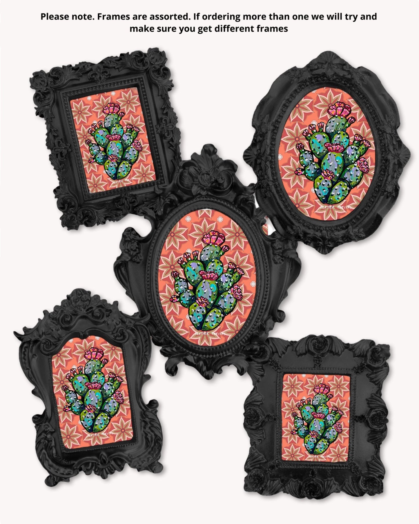 Cactus - Mini framed print