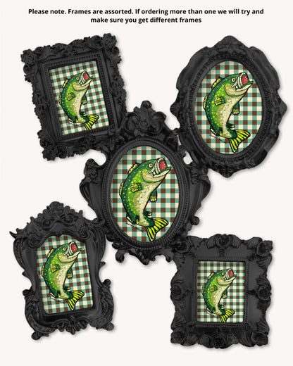Bass Fish - Mini framed print
