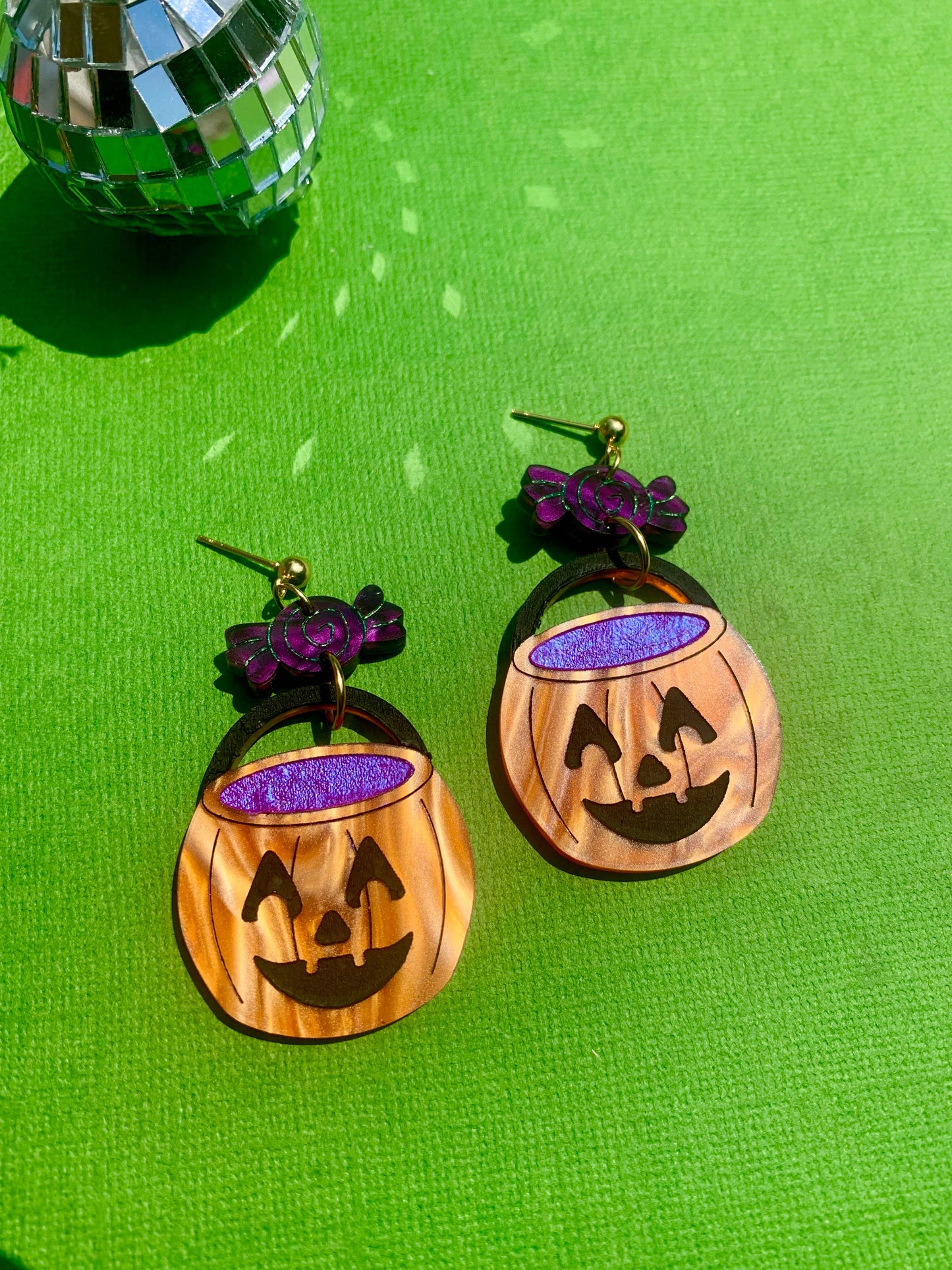Trick or Treat Acrylic Halloween Earrings