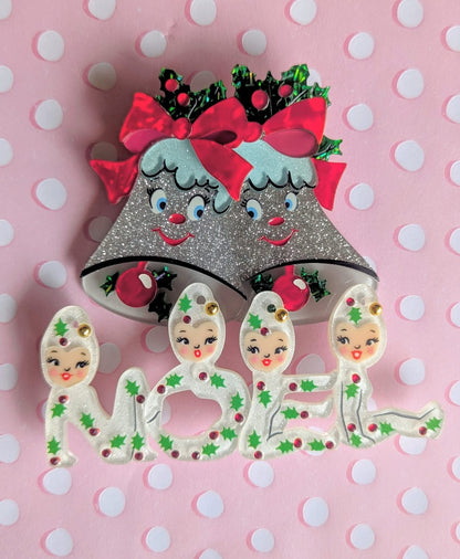 Playful Pixies NOEL Brooch by 50's Vintage Dame x Lipstick & Chrome