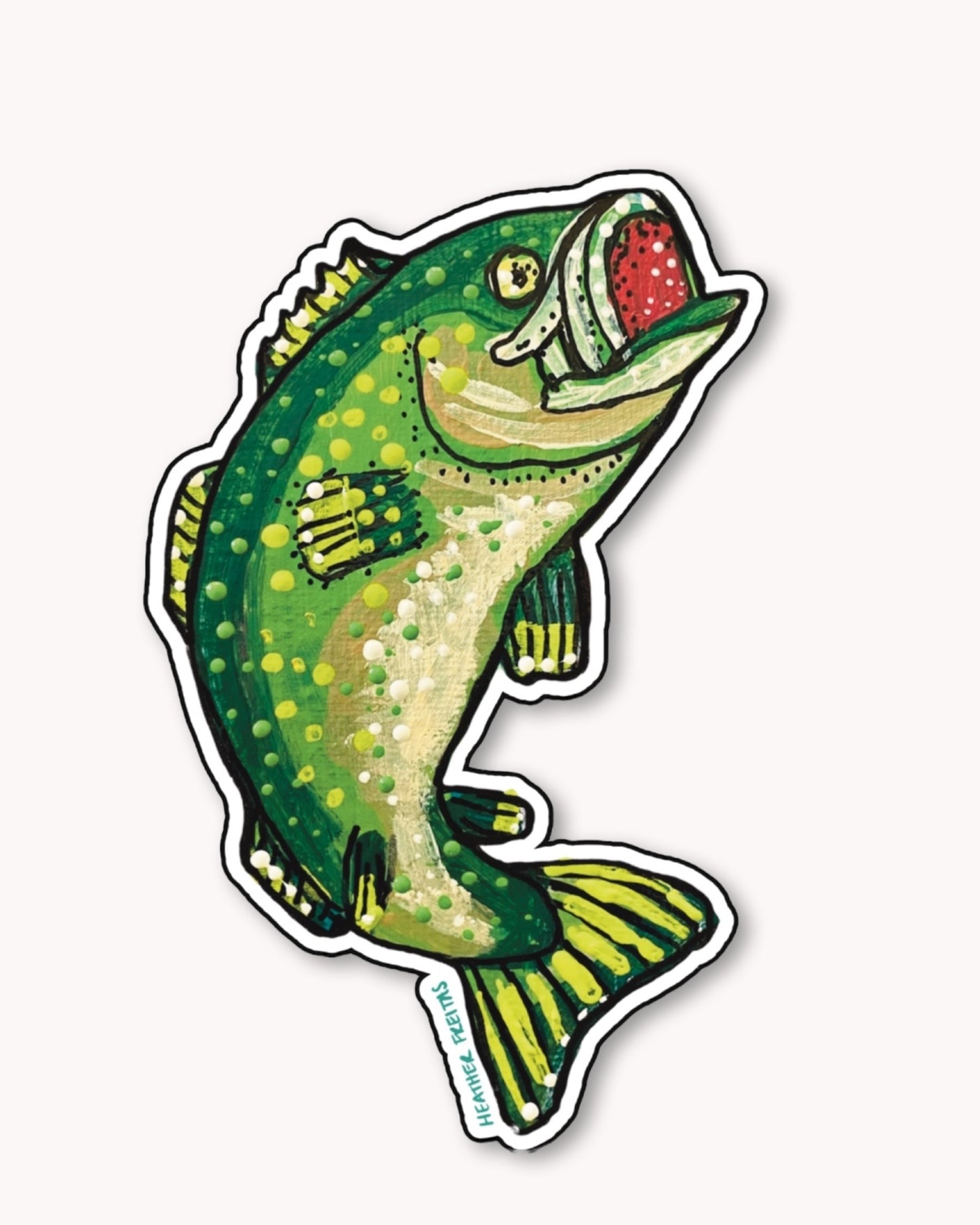 Bass Fish Sticker