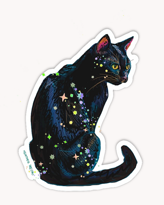 Black Cat Sticker