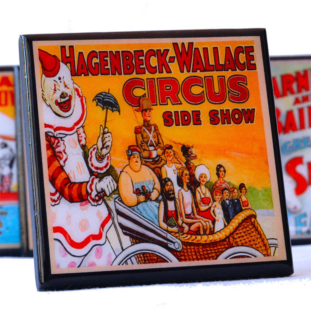 Circus Poster Coaster Set Quirks!