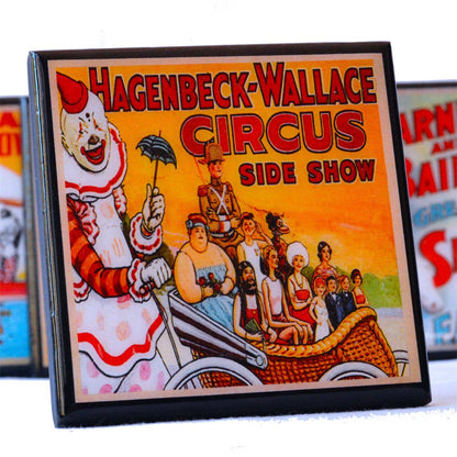 Circus Poster Coaster Set Quirks!