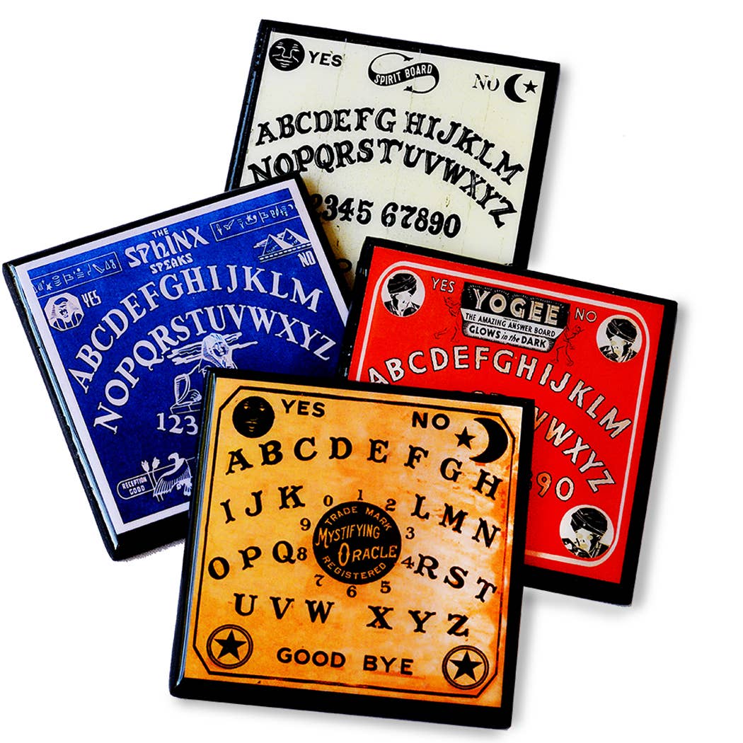 Summon Some Spirits: Spooky Spirit Board Drink Coaster Set Quirks!