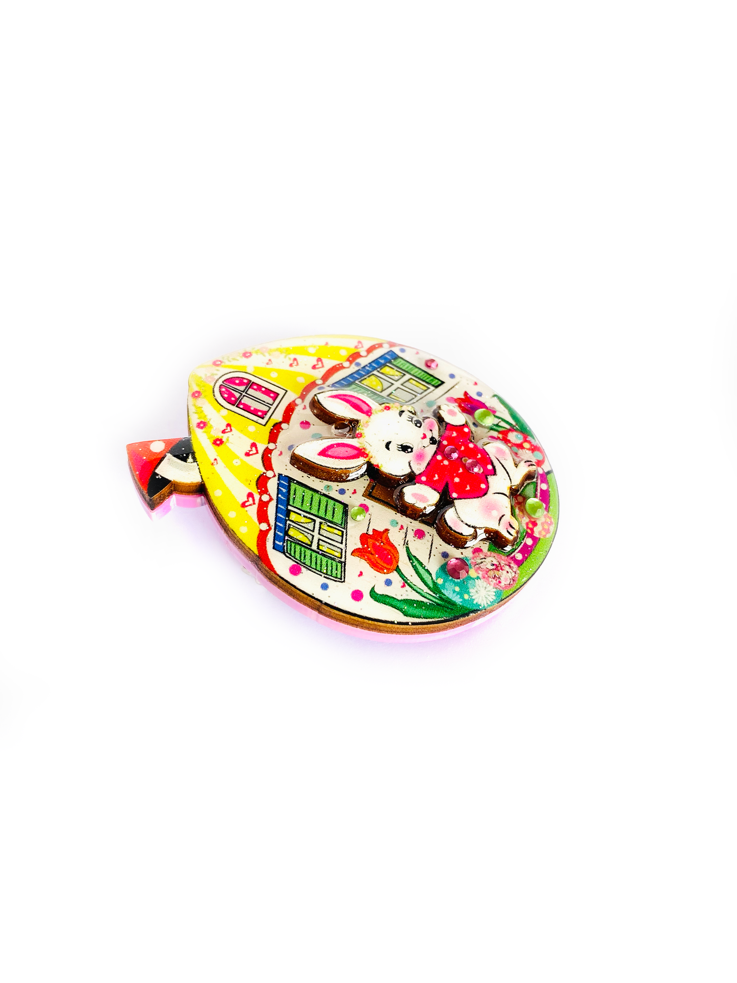 Bobby and his Egg House Brooch by Rosie Rose Parker Quirks!