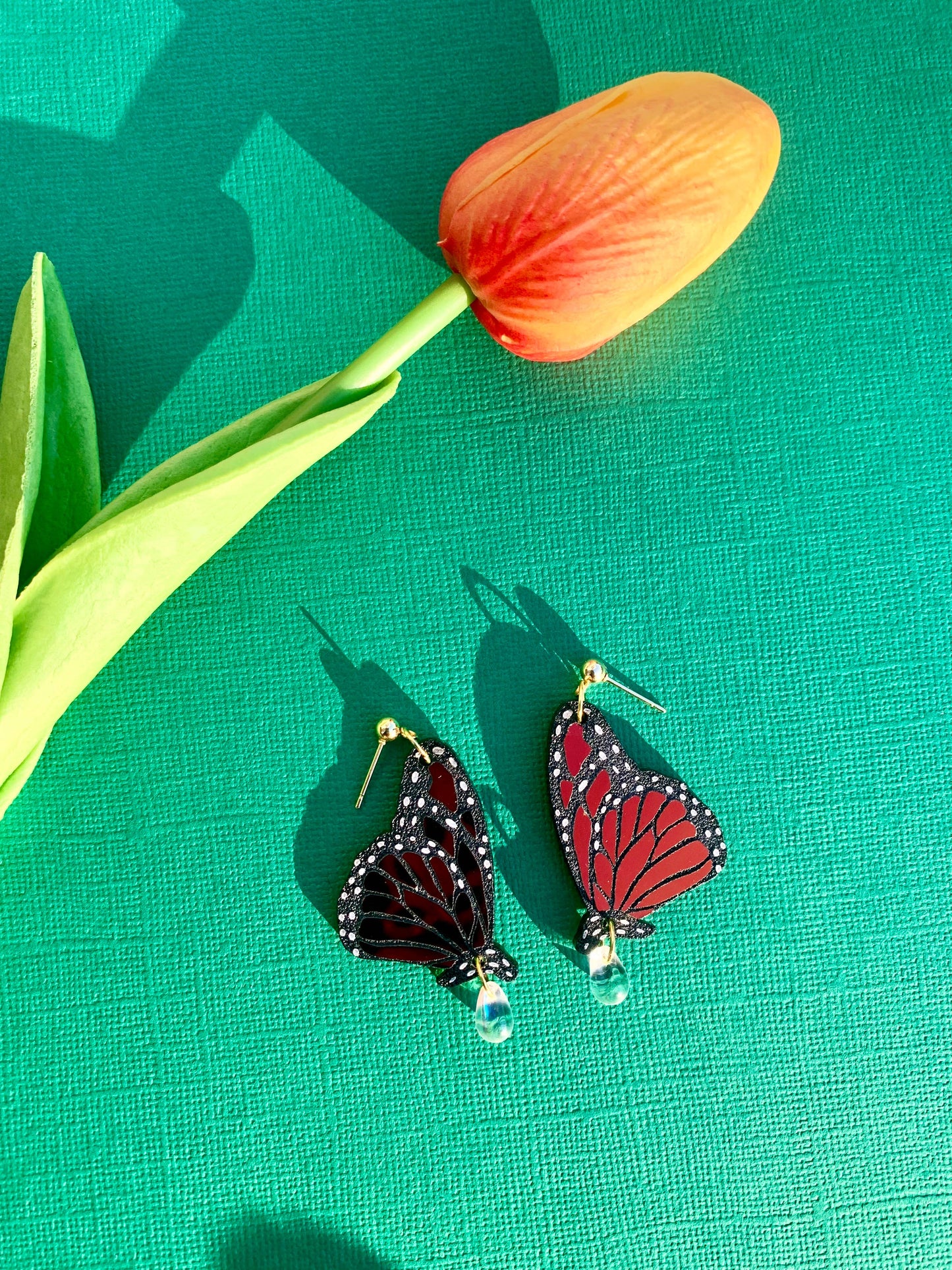Garden Queen Acrylic Monarch Earrings Quirks!