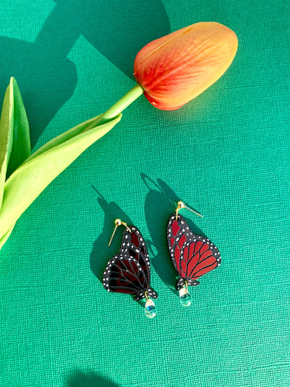 Garden Queen Acrylic Monarch Earrings Quirks!