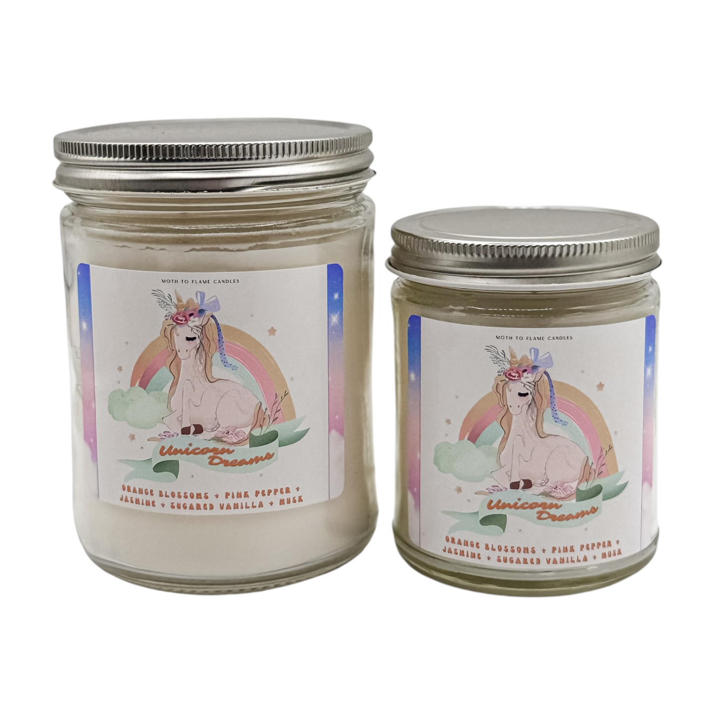 Unicorn Dreams – 7 oz Candle Moth to Flame Candles