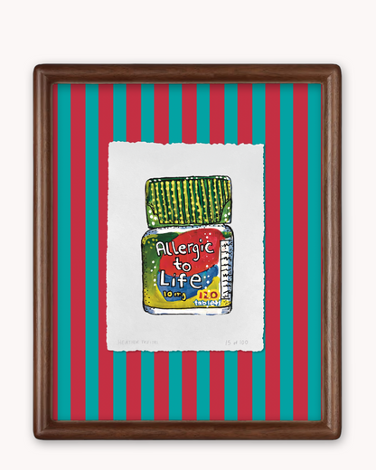 Allergic To Life Edition Framed Print