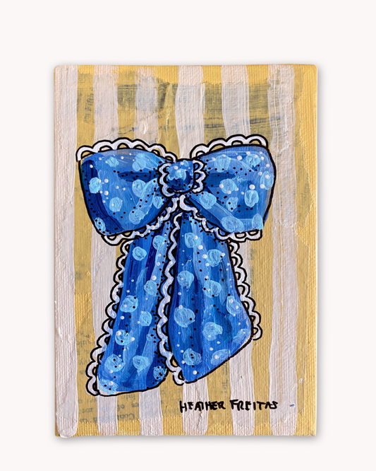 Blue Lace Ribbon ( Original Painting )