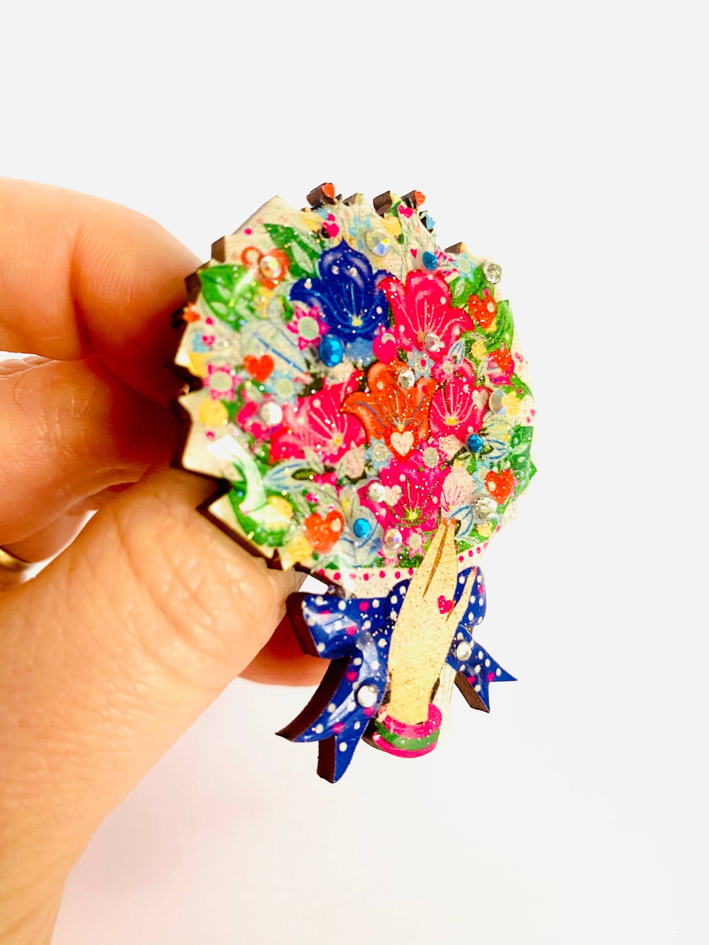 Bouquet of Flowers Brooch by Rosie Rose Parker Quirks!