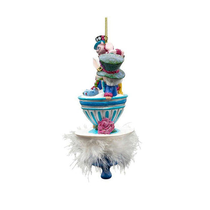 6.25" Holly Hats™ Alice & Friends Tea Party Hat Ornament by Kurt Adler