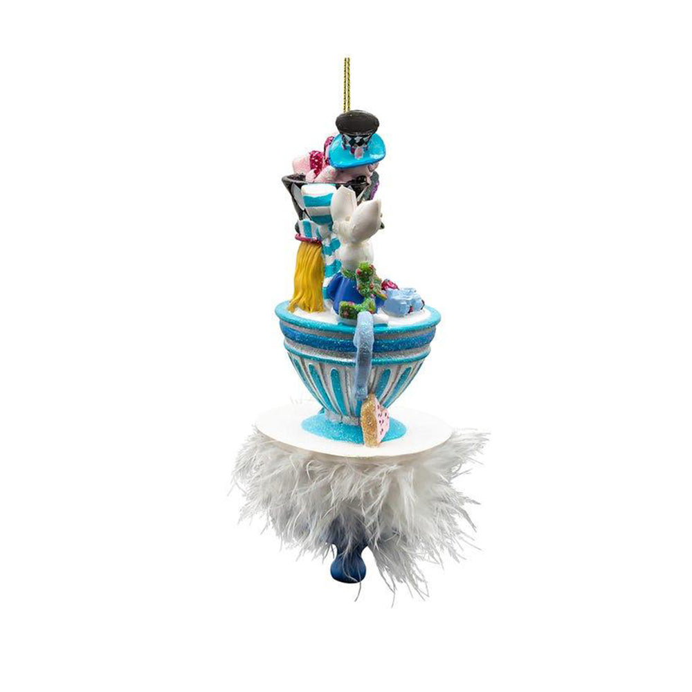 6.25" Holly Hats™ Alice & Friends Tea Party Hat Ornament by Kurt Adler
