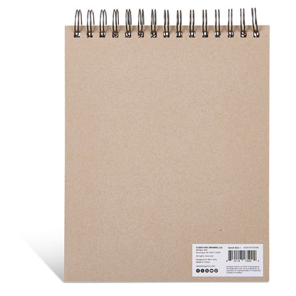 Mixed Media Sketchbook - Top Spiral - 8” x 10” - 60 Sheets