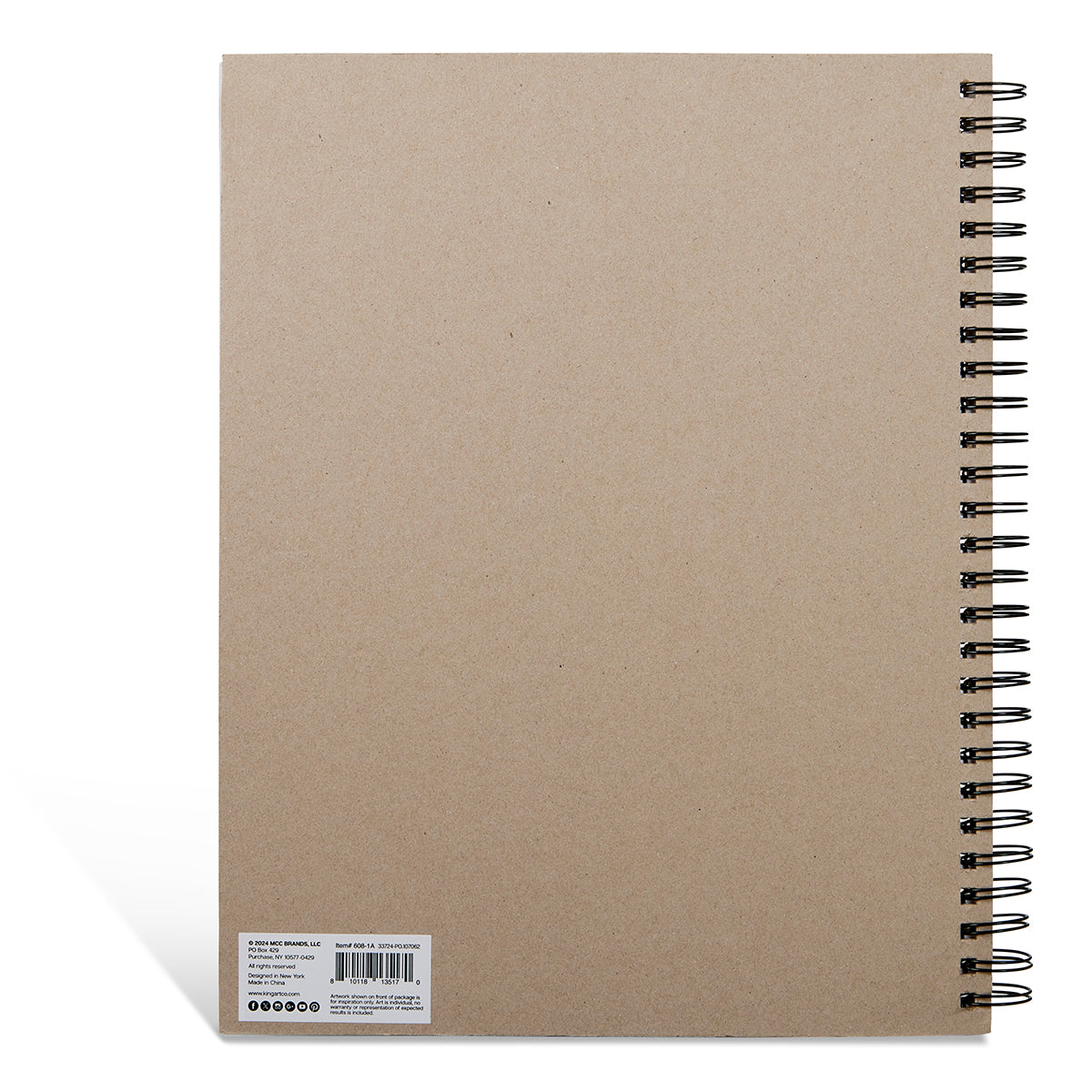Mixed Media Sketchbook - Side Spiral - 11” x 14” - 60 Sheets