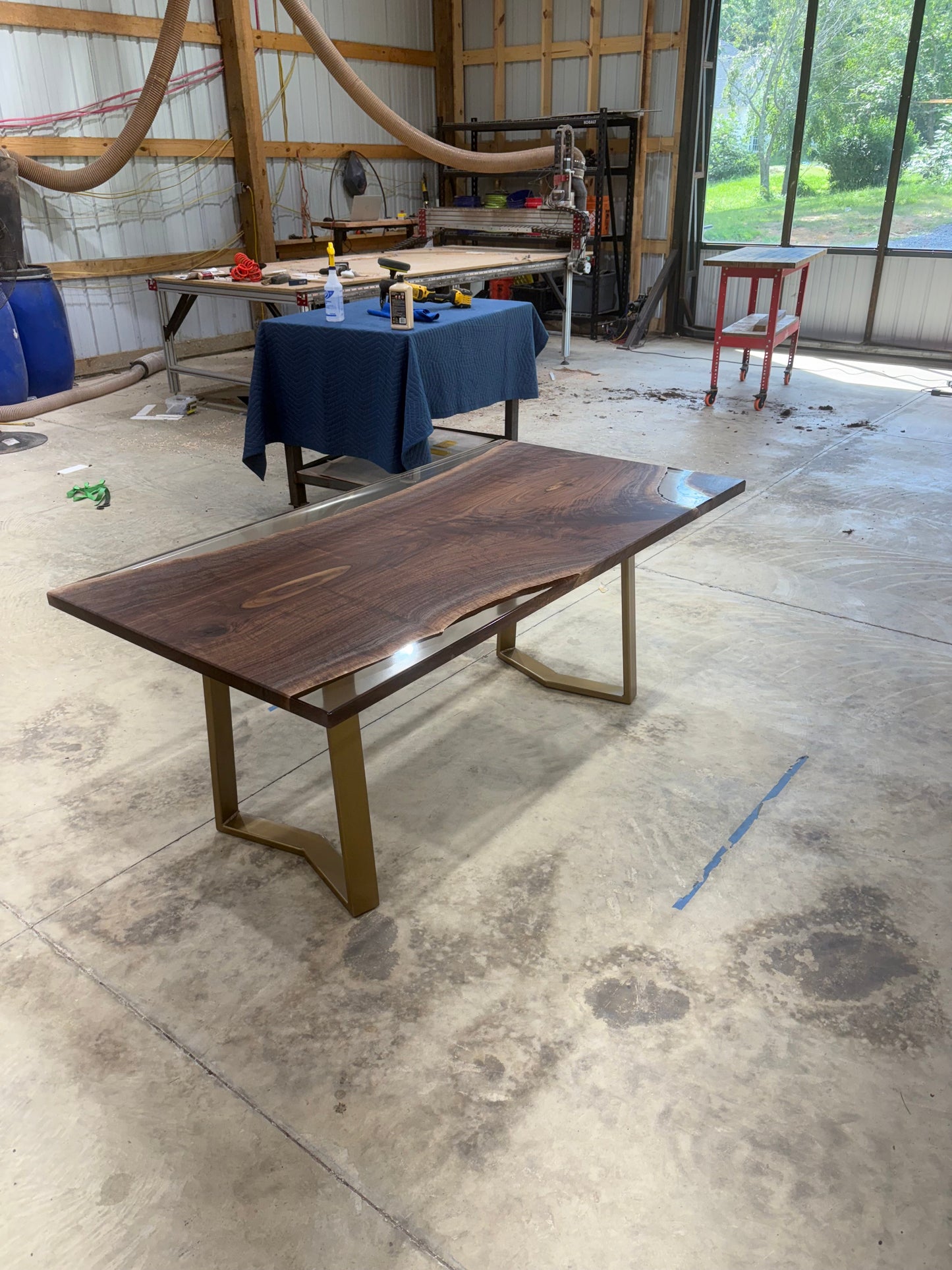 72x38 Walnut Slab Clear Cast